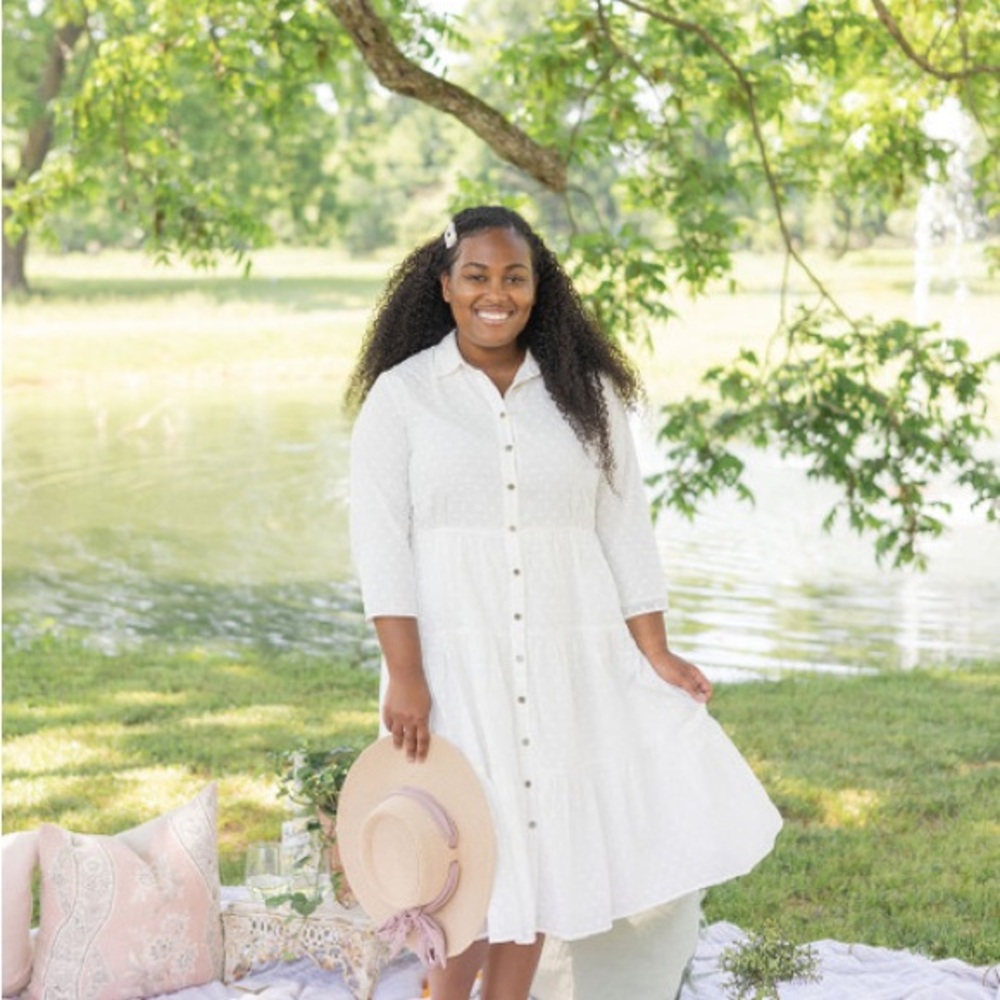 Dainty Jewells White Midi Dress